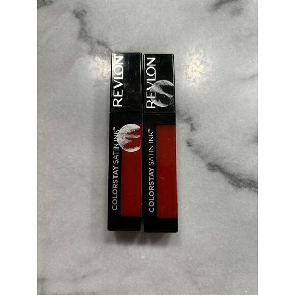 Revlon Colorstay Satin Ink Liquid Lipsticks 018 Fired Up Lot of 2 - Picture 1 of 2